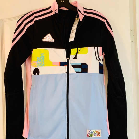 Adidas “Love Unites” Collector’s Track Jacket- NWT - Picture 1 of 7
